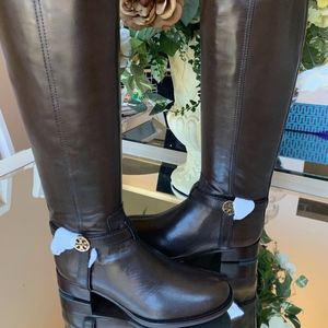 Tory Burch Riding Bristol Coconut Boots 9.5 M NIB